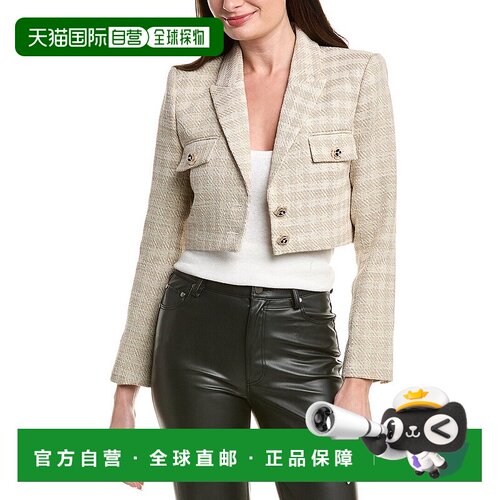 自营l'agenceL’AGENCE Maura Cropped Jacket - yellow 美国奥莱