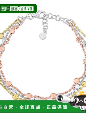 自营 mimi & max3 色 18k 镀金纯银多股手链 - 多 美国奥莱直发