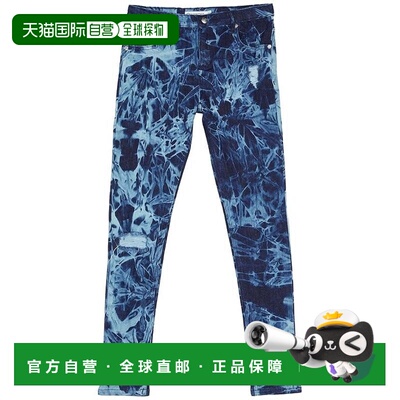 自营Appaman Jeans Girls Blue Denim Tie Dye Stretch Distresse