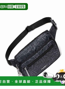 自营baggallini Securtex Anti-Theft Belt Bag Sling - midnight