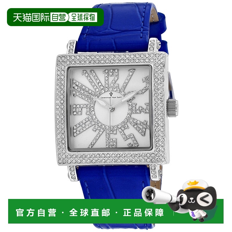 自营Christian Van Sant女式银色表盘手表-银色 美国奥莱直发