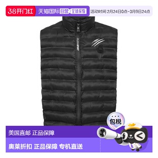 自营plein sportPuffer Jacket Vest Shanghai - black 美国奥莱