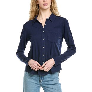 Button Ayla Stars 美国奥莱直发 Shirt blue Down 自营Michael