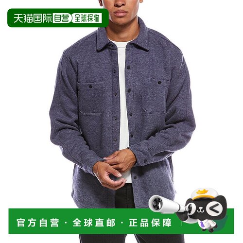 自营Vintage 1946 Knit Fleece Shirt Jacket - blue 美国奥莱直