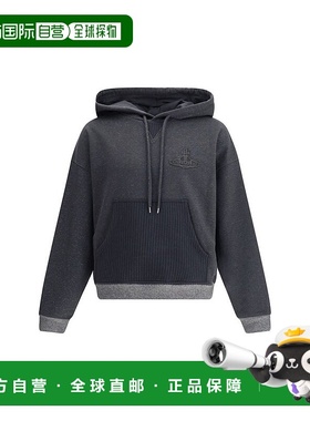 自营Vivienne Westwood Ashton男子连帽衫-灰色卫衣 美国直发奥莱