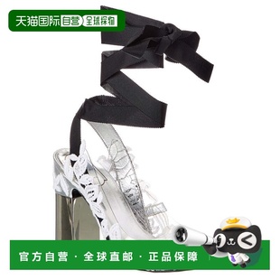 自营Roger Vivier Podium Vinyl & Leather Slingback Sandal - s