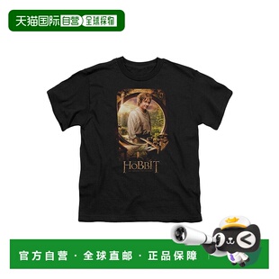 自营 gildan霍比特人比尔博海报短袖青年 T 恤/T 恤 - 黑色 美国