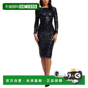Emery Sheath Dress 自营Dress multi Population navy 美 The