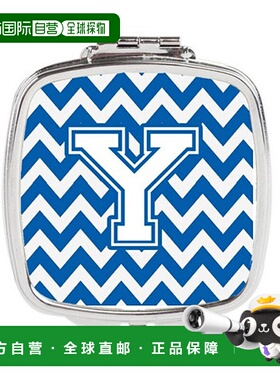 自营 Carolines Treasures CJ1045-YSCM 字母 Y 雪佛龙蓝白正品