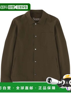 自营hernoOvershirt With Pocket Polyamide Jacket - black 美国