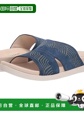 自营Spenco Twilight Ellie SP1070PEA Sandals W Blue Suede Sli