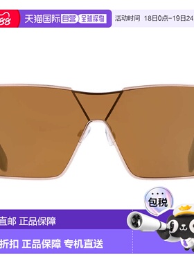 自营Off-White ASPEN Gold Mirror Shield Unisex Sunglasses OER