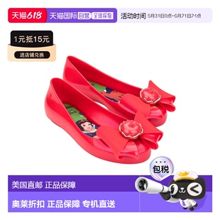 自营Mini Melissa Sweet Love + Snow White Kids Ballerina Flat