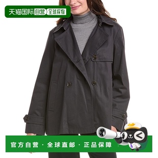 美国奥莱直发 黑色 自营 HERNO双排扣夹克