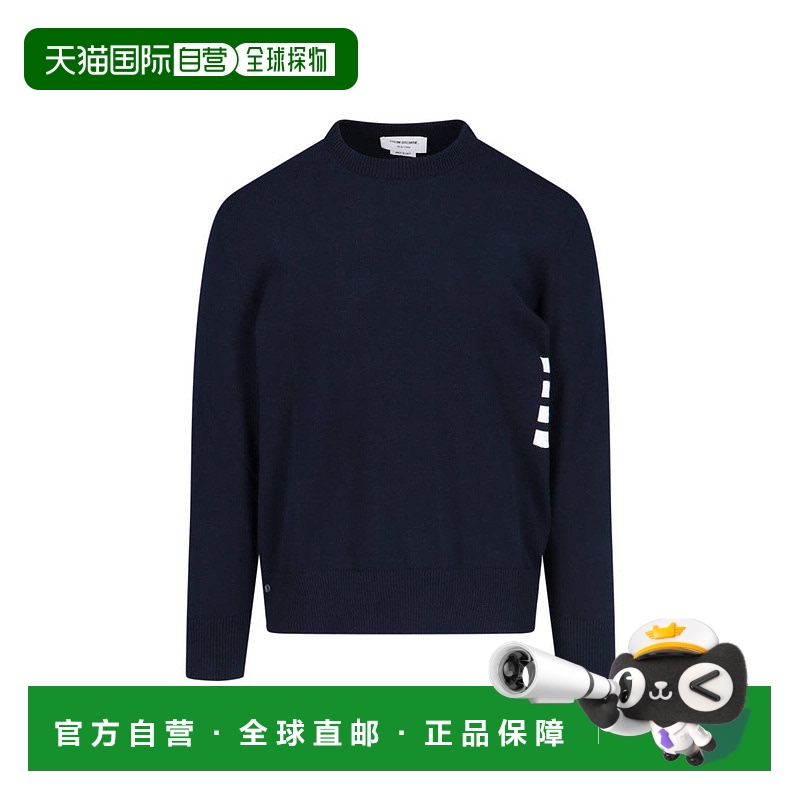 自营thom browne4-Bar“针织毛衣-蓝色-蓝色 美国奥莱直发