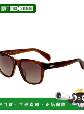 自营Rag & Bone Men's Crystal Brown 54mm Sunglasses - crystal