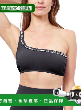 自营 Profile by Gottex Kundala 单肩比基尼上衣 - 黑色 美国奥