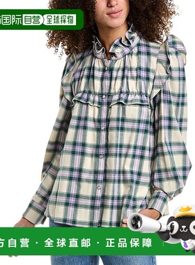 自营 Isabel Marant Étoile Idety 衬衫 - 绿色 美国奥莱直发