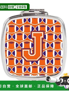 自营 Carolines Treasures CJ1072-JSCM 字母 J 足球橙色正品