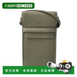 Wallet Phone Leather khaki Owned gray Pre 自营Celine