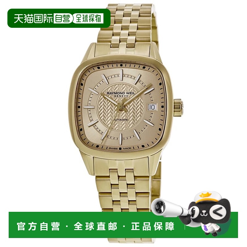 自营Raymond Weil Freelancer Automatic Champagne Dial Yellow
