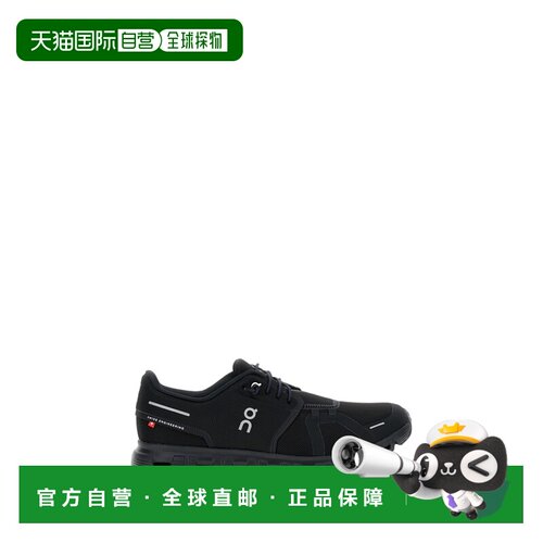 自营on running具有零重力舒适技术的快速系带黑色运动鞋-黑色 美