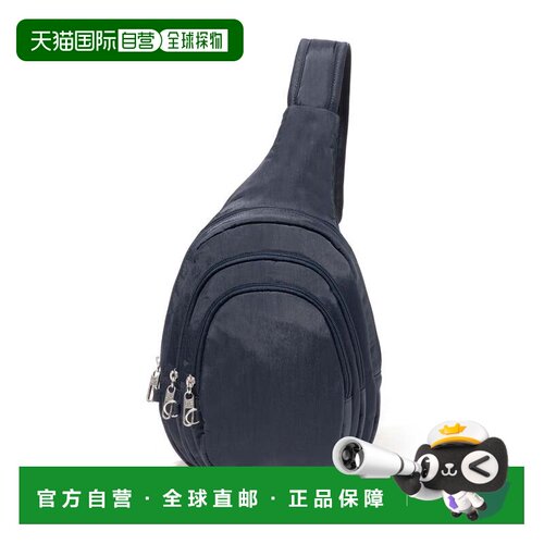 自营baggallini女式Securtex防盗多拉链吊带-法国海军 美国奥莱直