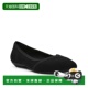 Klein Comfort Oceanus Black 自营Anne Toe Flats Pointed Slip