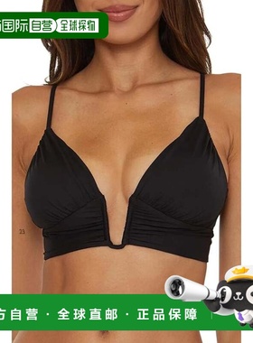 自营Women's BECCA by Rebecca Virtue Color Code Bikini Top Bl