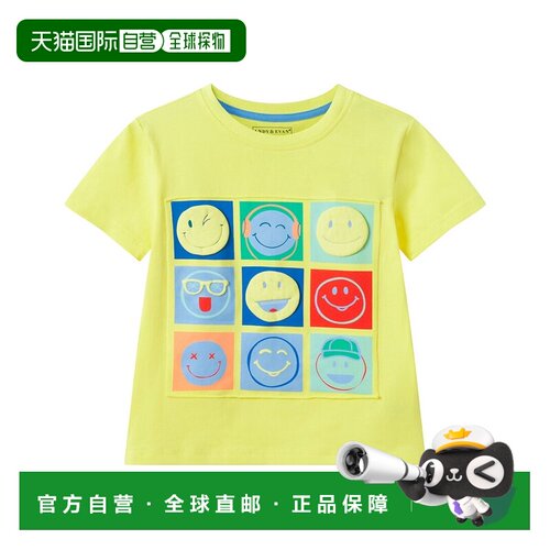 自营Andy & Evan Smiley Graphic T-Shirt - yellow 美国奥莱直发