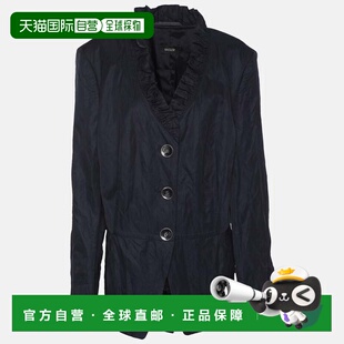 自营Basler Navy Blue Nylon Fabric Blazer - navy 美国奥莱直发
