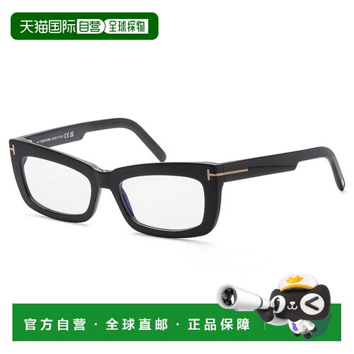 自营Tom Ford Women's 55mm Opticals - shiny black 美国奥莱直