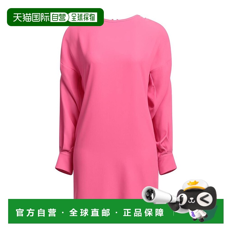 1h可退 【美国直邮】SUOLI女士连衣裙圆领长袖修身时尚优雅自然舒