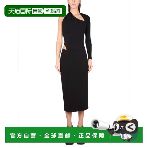 自营versaceJersey Dress - black 美国奥莱直发连衣裙