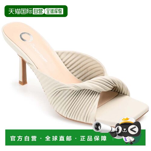 自营Journee Collection 女士 Tru 舒适泡沫 Greer 高跟鞋 米白色