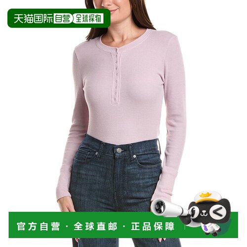 自营Michael Stars Regan Henley T恤-红色 女装上衣美国直发奥莱