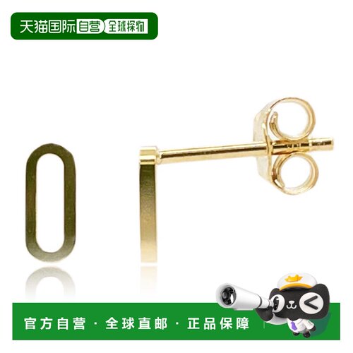 自营sabrina14K Yellow Gold Single Link Earrings - yellow gol