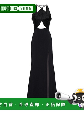 自营philipp pleinFragnes Long Dress - black 美国奥莱直发长裙