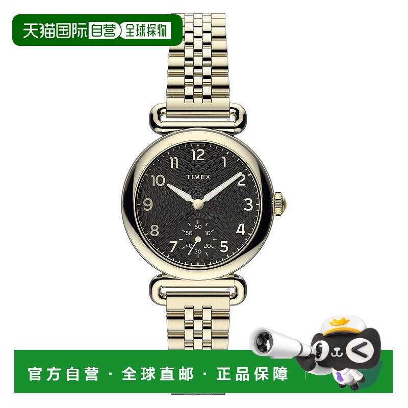 自营 Timex模拟金色女士手表-金色 美国奥莱直发天美时
