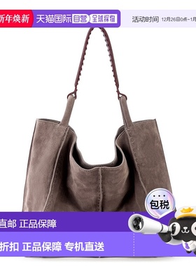 自营the sakLos Feliz Large Tote - leather - mushroom suede