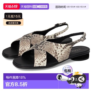 1h可退 【美国直邮】ecco 女士 凉鞋厚底单鞋云朵