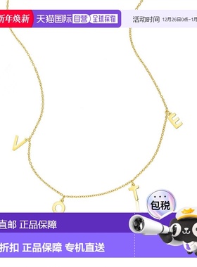 自营 Adornia Vote 项链 14k 黄金纯银 黄色 美国奥莱直发吊坠