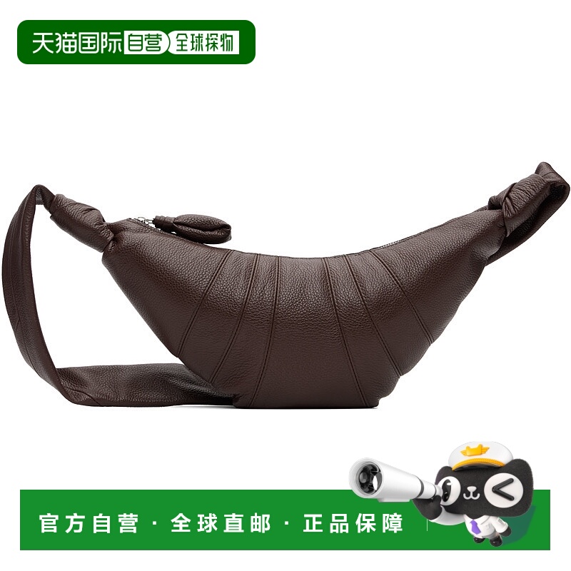 香港直邮潮奢 Lemaire 女士 棕色小号 Croissant 单肩包 BG0003LL