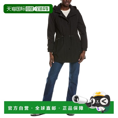 自营London Fog Medium Coat - black 美国奥莱直发