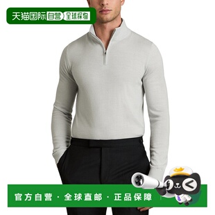 自营Reiss Blackhall Half-Zip 美国奥莱直发男装高领半拉链毛衣