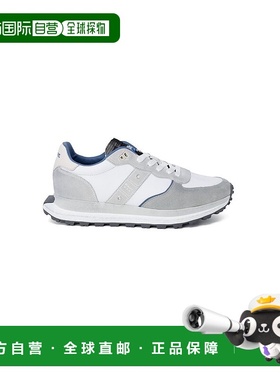 自营Blauer Leather Athletic Men's Sneakers - gray 美国奥莱直