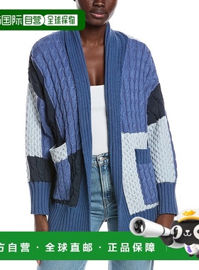 自营electric & rose电动玫瑰补丁开衫-蓝色 美国奥莱直发