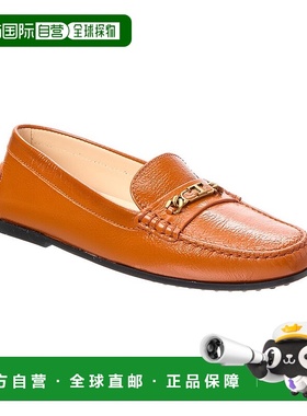 自营 tod'sTOD的城市Gommino皮革Loafer-橙色 美国奥莱直发乐福鞋
