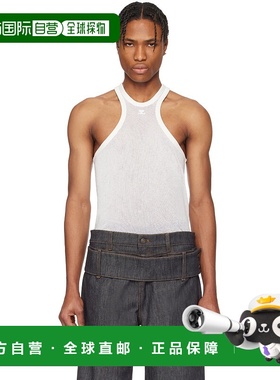 1h可退 香港直邮潮奢 Courreges 男士 白色 Scuba Mesh 背心 125J
