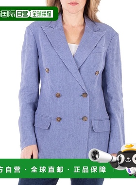 自营Polo Ralph Lauren Delave Double-Breasted Linen Blazer -